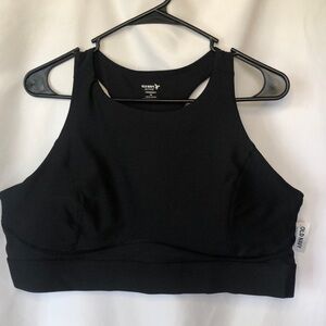 Old Navy Black Keyhole Sports Bra